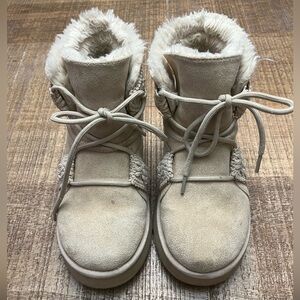 Cozy Beige Fur-Lined Boots